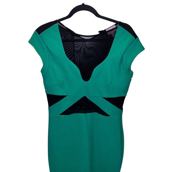 Topshop Green Mini Dress - Picture 5 of 8